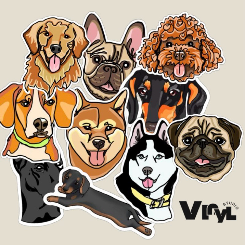 

STIKER ANJING AESTHETIC UNTUK LAPTOP HP TUMBLER
