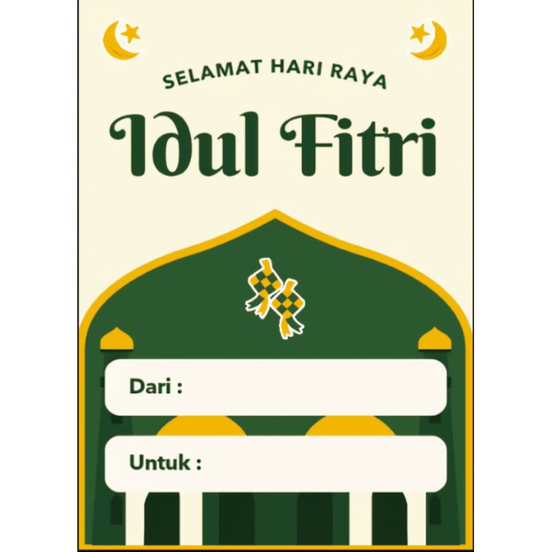 

Hang Tag Lebaran / Hang Tag Idul Fitri / Hang tag Eid Mubarak / Ucapan Lebaran 7cmx5cm