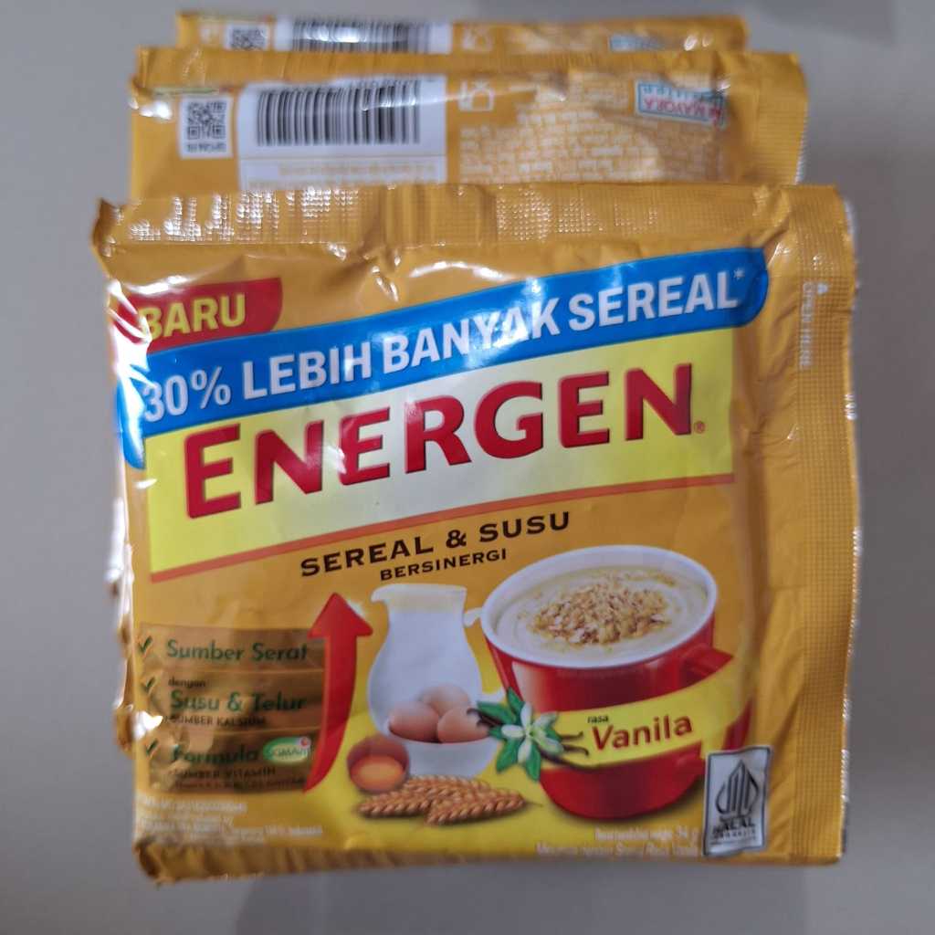 

Energen Sereal 34 Gram | Isi 10 Sachet