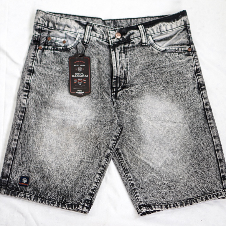 KODE X77O CELANA PENDEK JEANS PRIA CELANA DENIM NON RIPPED CELANA JEANS PENDEK BERMUDA