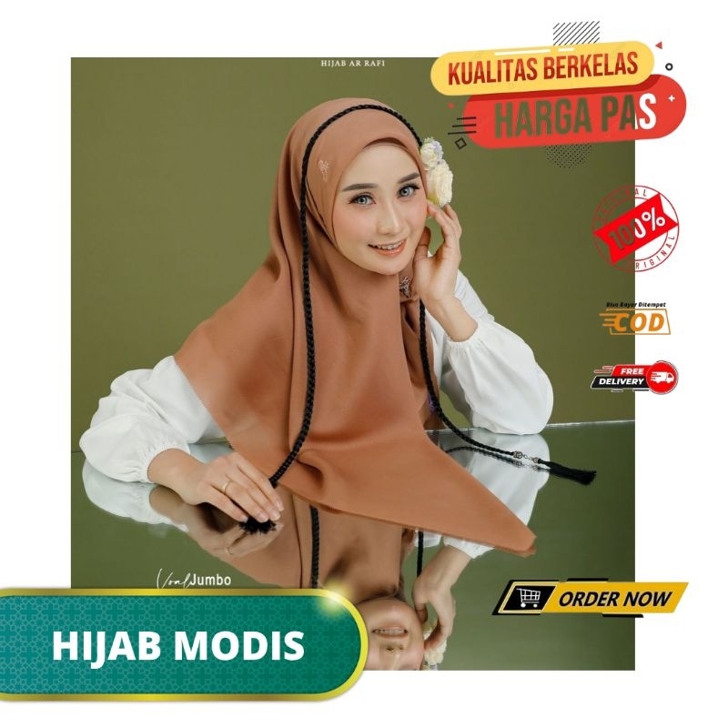 HIJAB ARRAFI 541 JUMBO JILBAB SEGIEMPAT JUMBO HIJAB SEGIEMPAT JUMBO TERBARU SEGI EMPAT JUMBO VOAL
