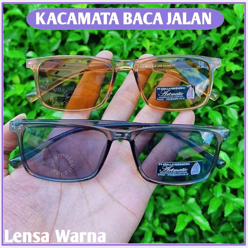 Kacamata Dua Fungsi Baca Dan Jalan Lensa warna