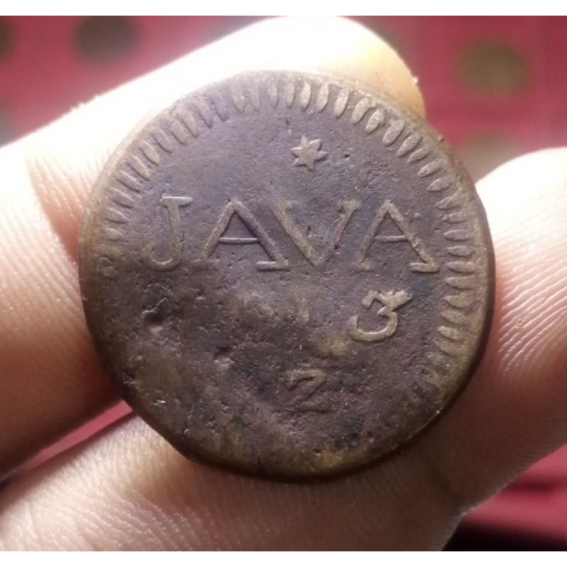 Koin 1/2 Stuiver  British East Indies 1813