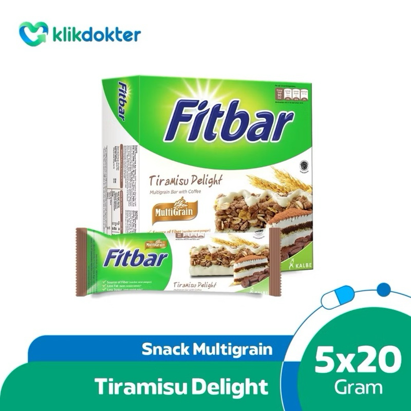 

Fitbar Multigrain Tiramisu Delight 5X20gr expired 11 Juni 2025