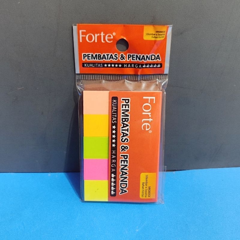 

Pembatas Kertas 5 Warna KOTAK ( 50 Lembar x 5 Warna )