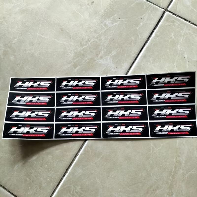 

STIKER HKS AUDIO PRODUCTION ISI 16 PCS BAHAN VYNIL(ANTI AIR)