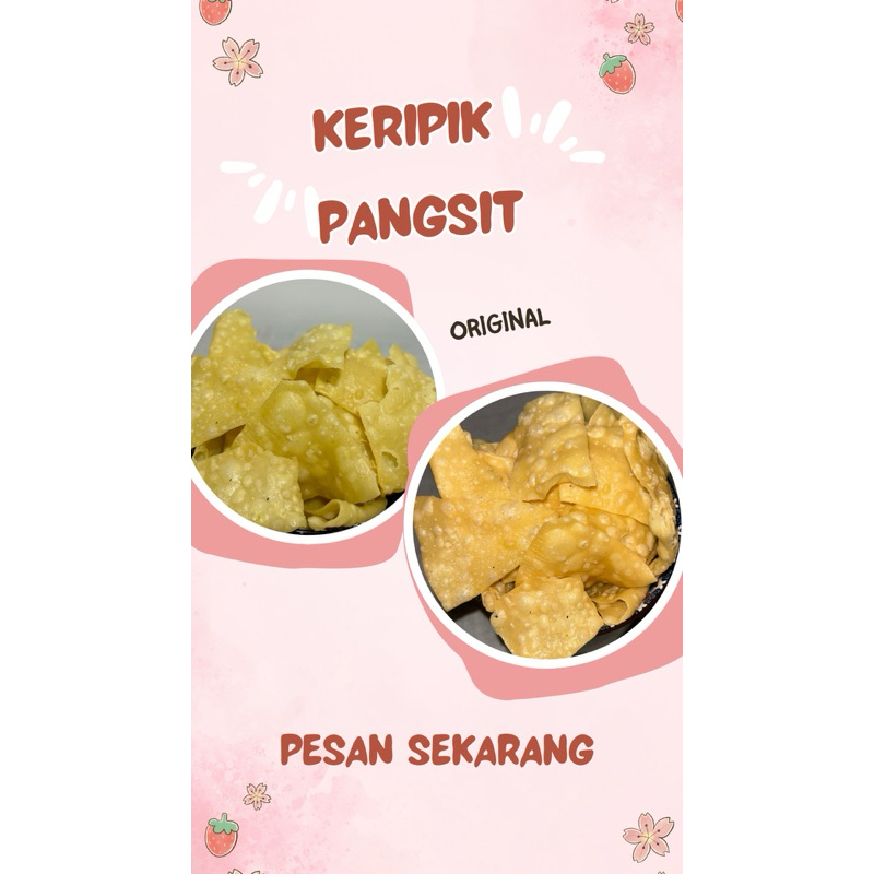 

KERIPIK PANGSIT gurih 250gr Cemilan lebaran