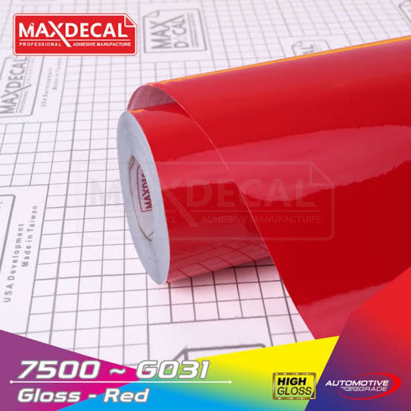 Wrapping Motor - Scotlite Merah Glossy Skotlet Wraping Motor Dan Mobil