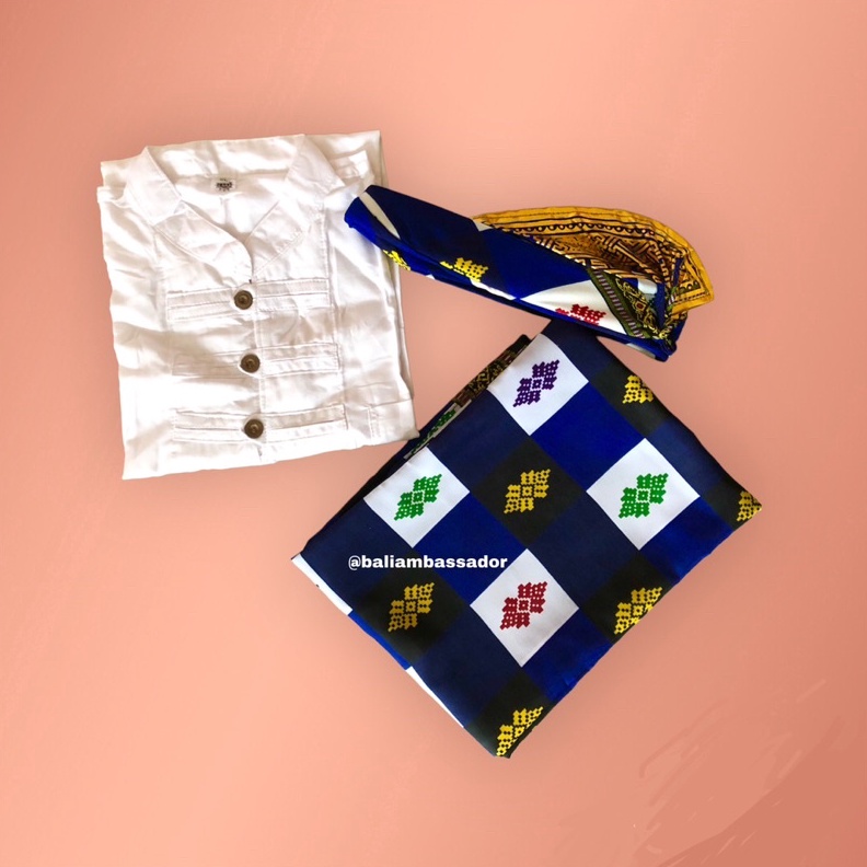 KODE U18N SETELAN KOKO SARUNG UDENG KOTAK BALI DEWASA