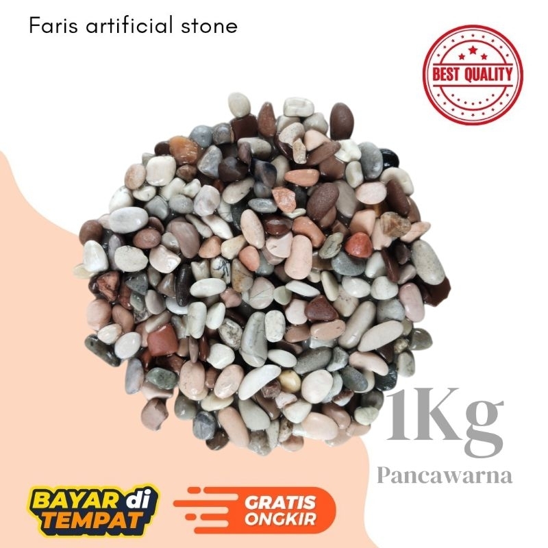 batu koral sikat Pancawarna uk 0,5-0,7