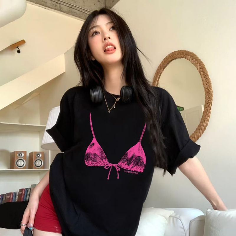 kaos Oversize Wanita / Oversize / Kaos Distro Wanita / Streetwear Oversize / Motif Korean style