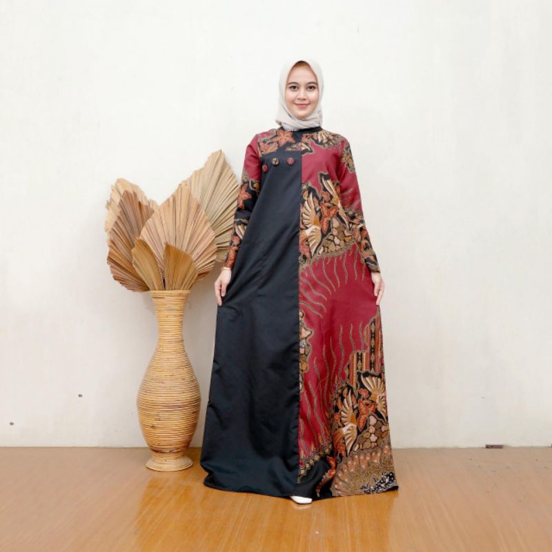 Baju Batik Gamis Fashions Wanita Gamis Batik Jumbo
