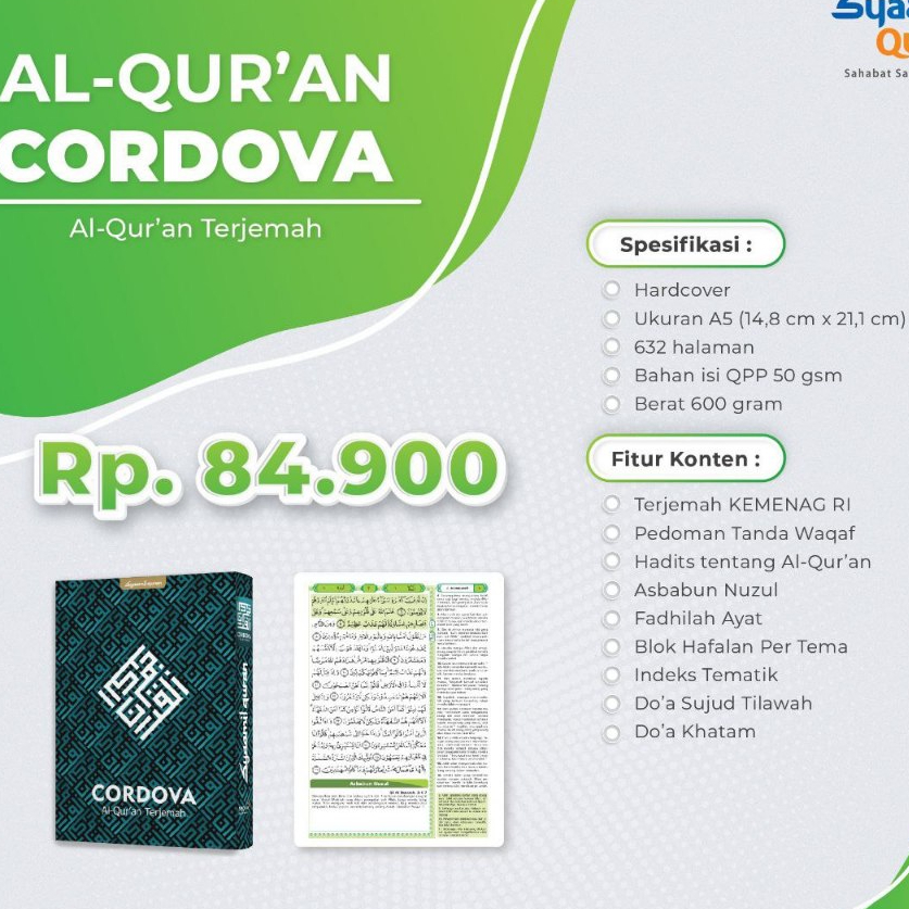 ALQUR'AN CORDOVA KUFI (A5)