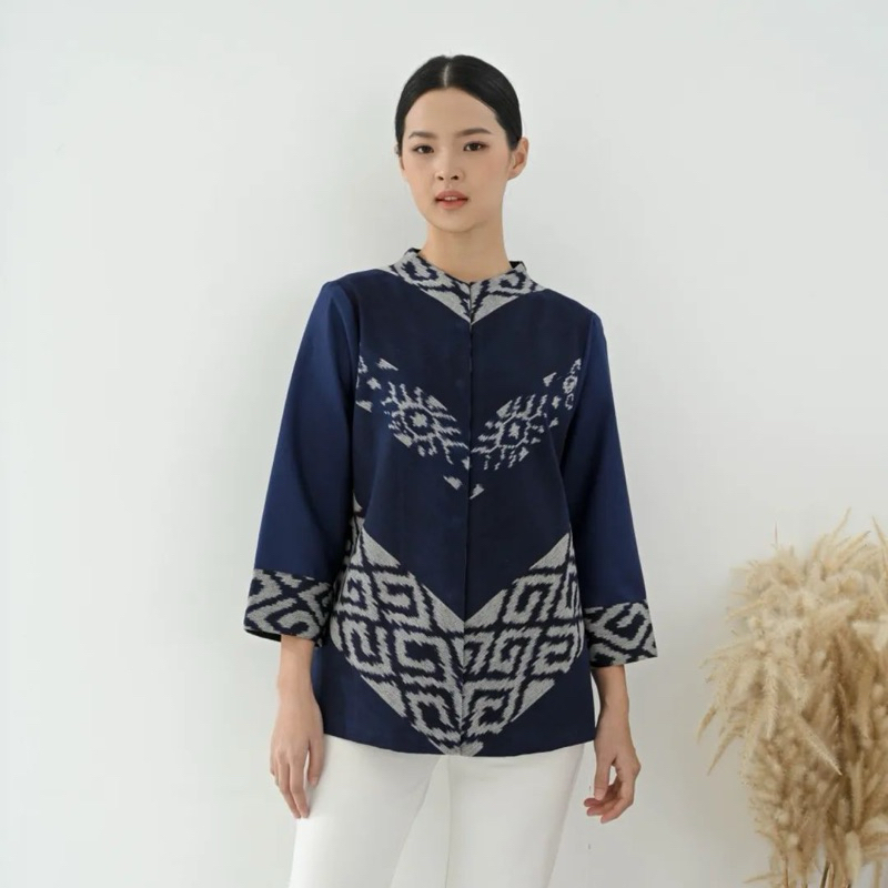 Ready Blouse tenun tenun troso blus wanita baju tenun baju kerja