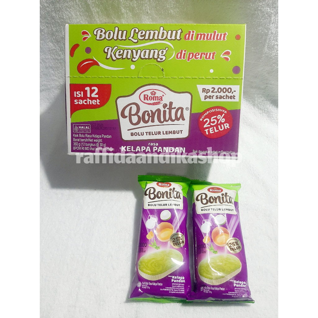 

Ukf5Pc6F4H (Kuliner.Kita) Roma Bonita Bolu Bolu Telur Lembut Rasa Coklat, Pandan