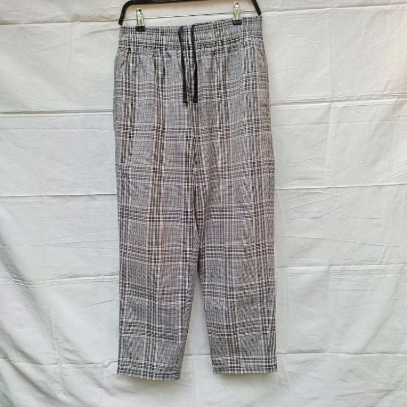 GU RELAX TARTAN PANTS