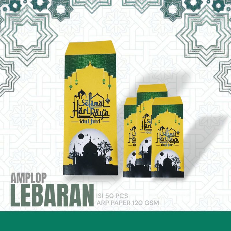 

Paket 50 pcs amplop lebaran Idul Fitri