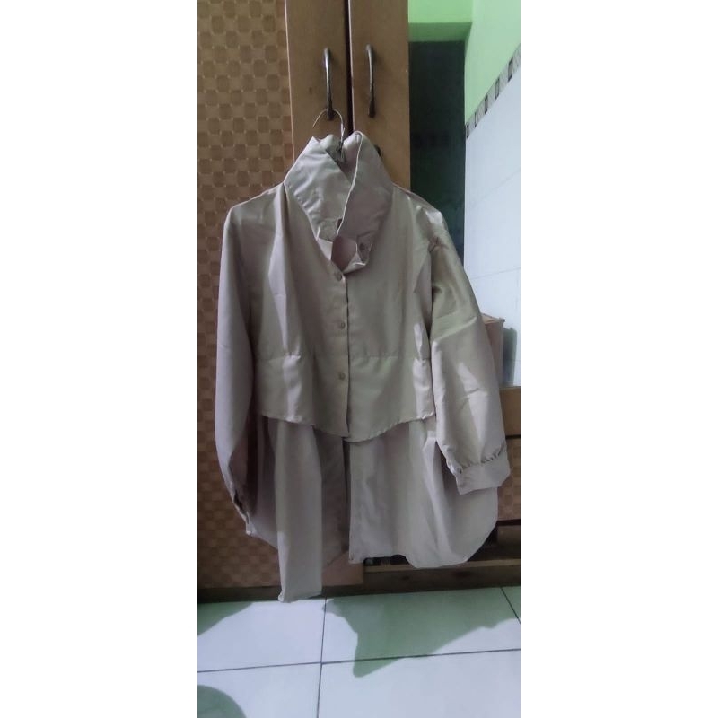 Orimoza Natasha Blouse Polos Wanita Ruffel Bahan Toyobo