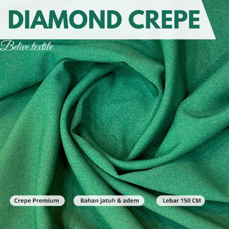 KAIN DIAMOND ITALIANO GEORGETTE CREPE / CREPE DIAMOND / KAIN DIAMOND PREMIUM BAHAN JILBAB HIJAB PASH