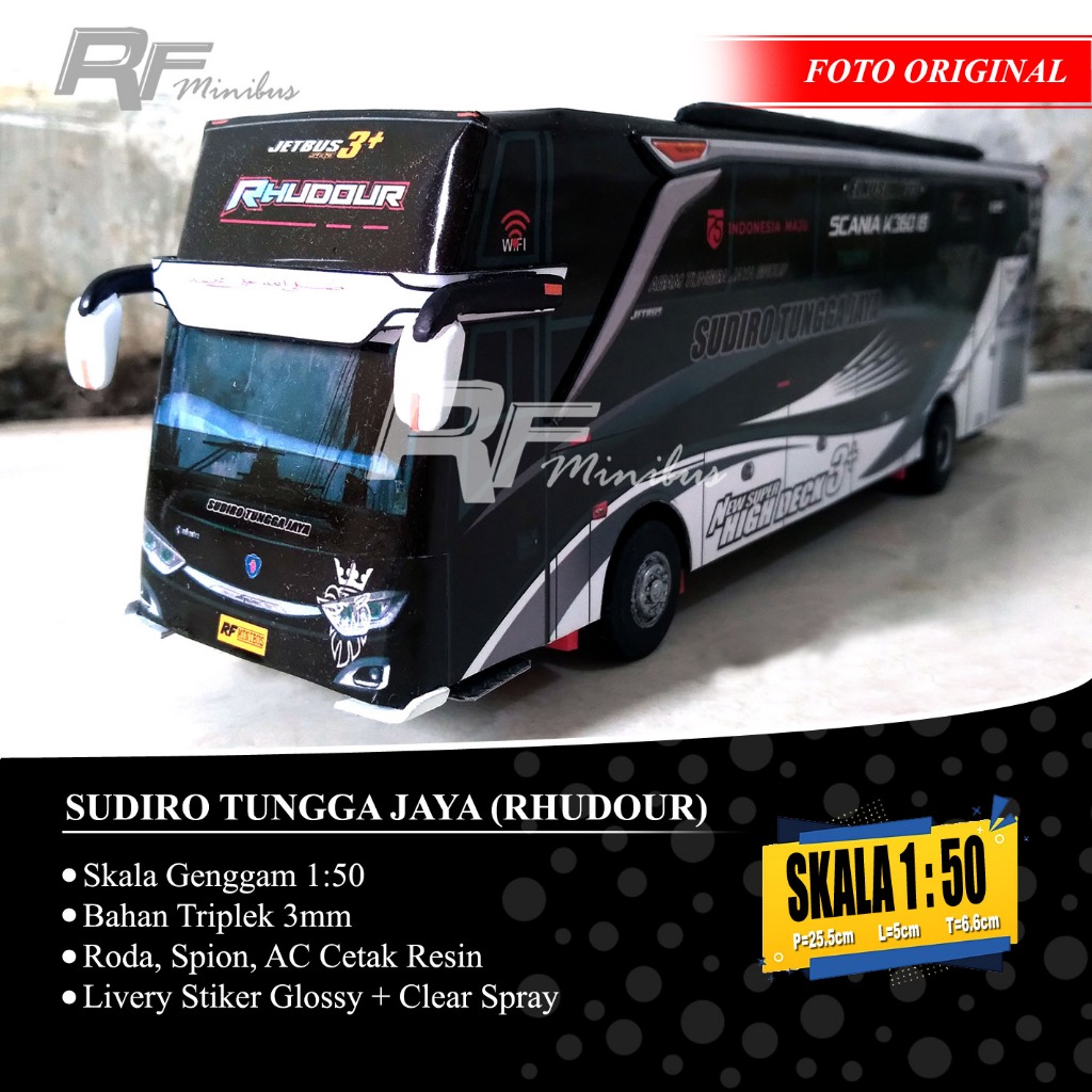 Miniatur Bus STJ (Rhudour) Skala 1:50