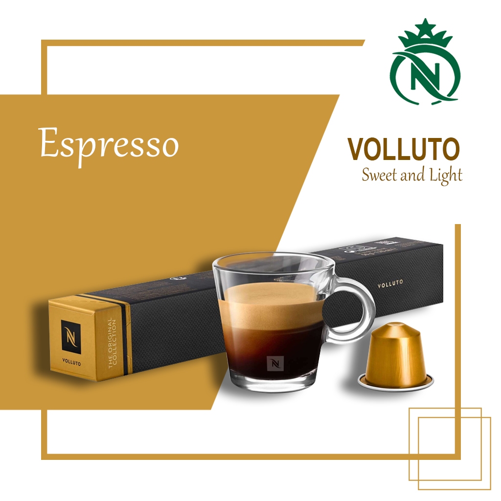 

Capsule Nespresso Volluto - Kopi Kapsul Espresso Sweet and Light