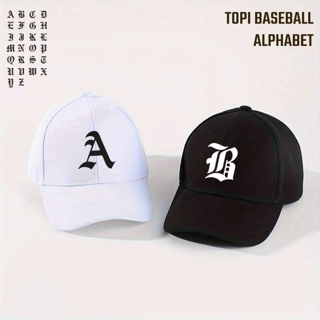 TOPI ALPHABET HURUF ABJAD A B C D E F G H I J K L M N O P Q R S T U V W X Y Z
