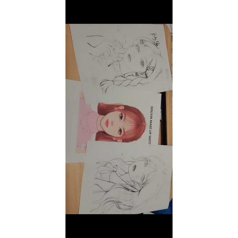 

Kertas Coloring 20 sketsa makeup douyin (tanpa sampul dan tanpa staples)