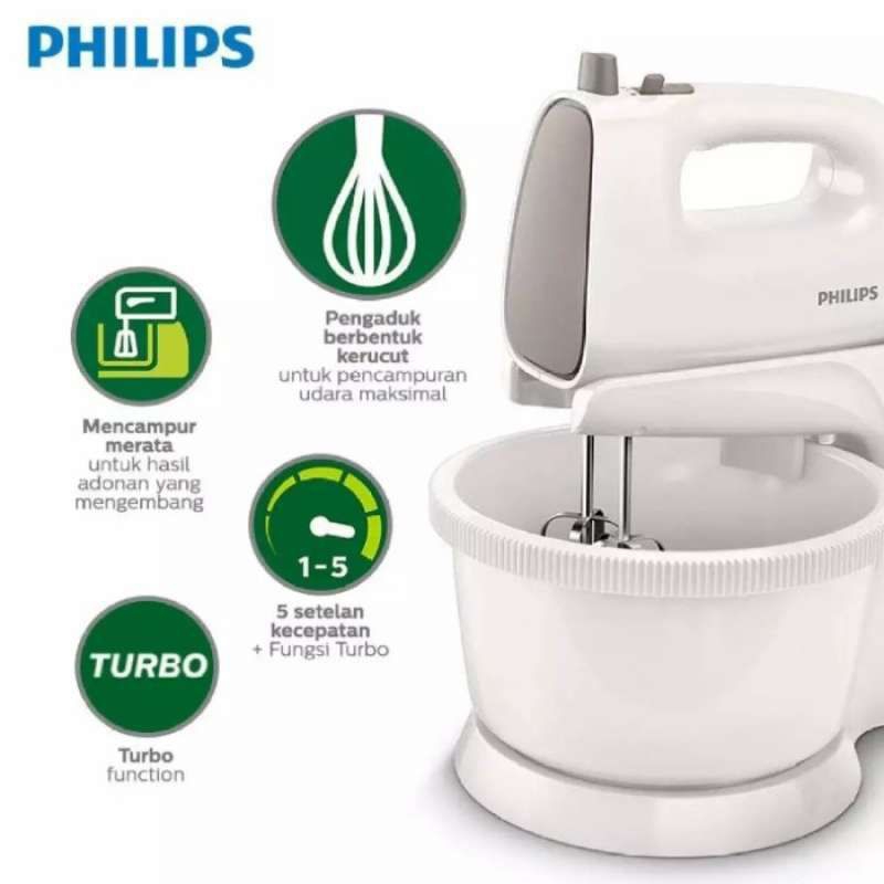 mixer philips hr 1538 - stand mixer - mikser pencampur adonan - mixer kue - mikser philips - 2 liter