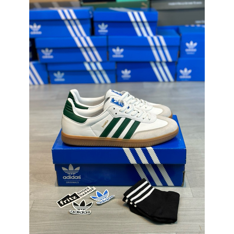 Adidas samba og white green
