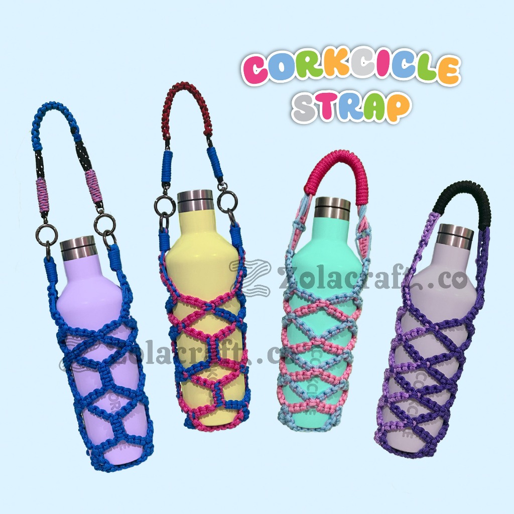 Stok Baru CORKCICLE STRAP Macrame Strap Tumbler Corkcicle Strap Starbucks Tumbler Tali Corkcicle