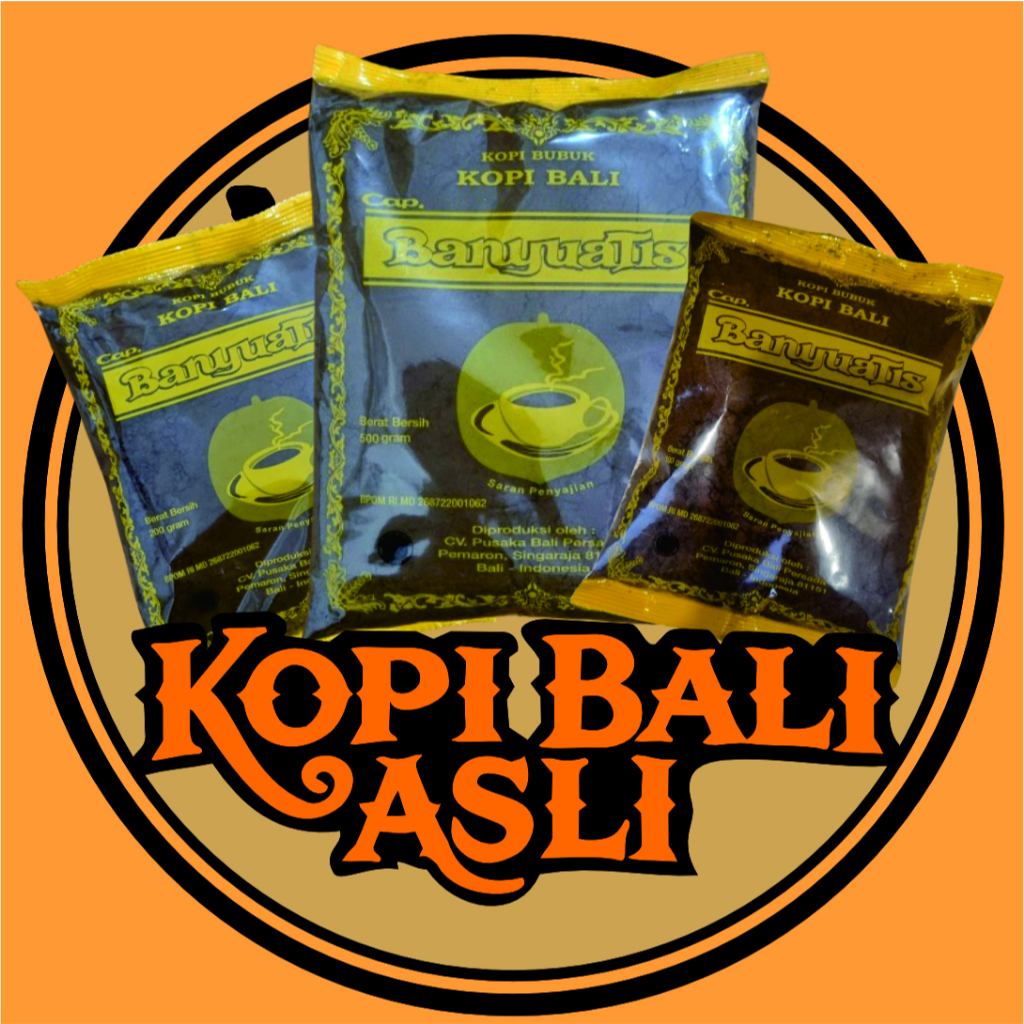 

Kopi Bali Banyuatis 500 Gram, 200 Gram & 100 Gram - Original Kopi Bali Cap Banyuatis
