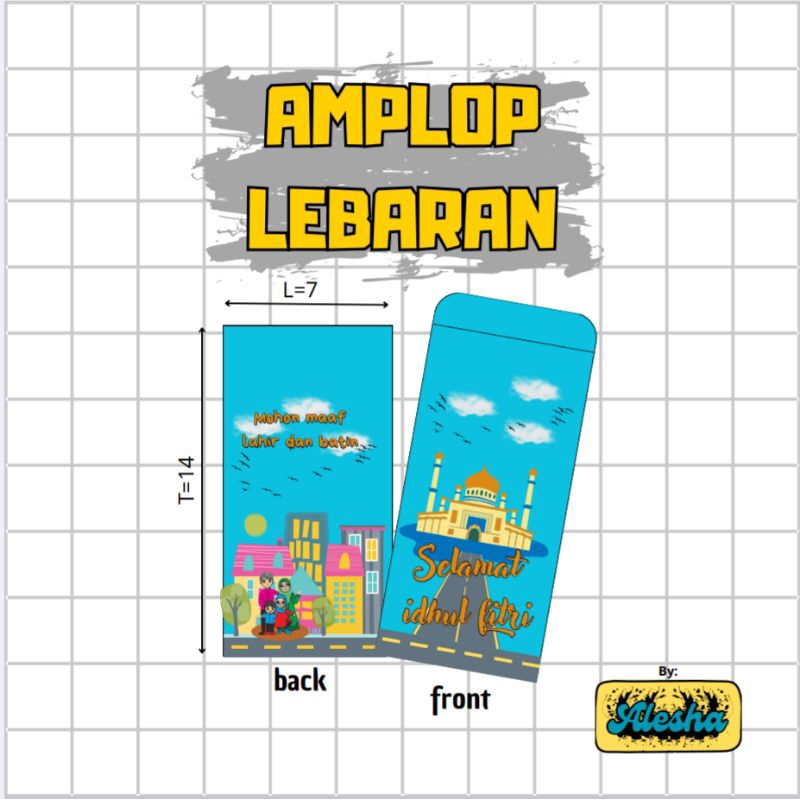 

amplop lebaran unik gambar masjid