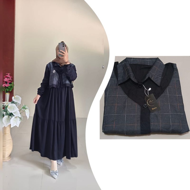 Dres Salvina |rayon twil mix katun jepang ori