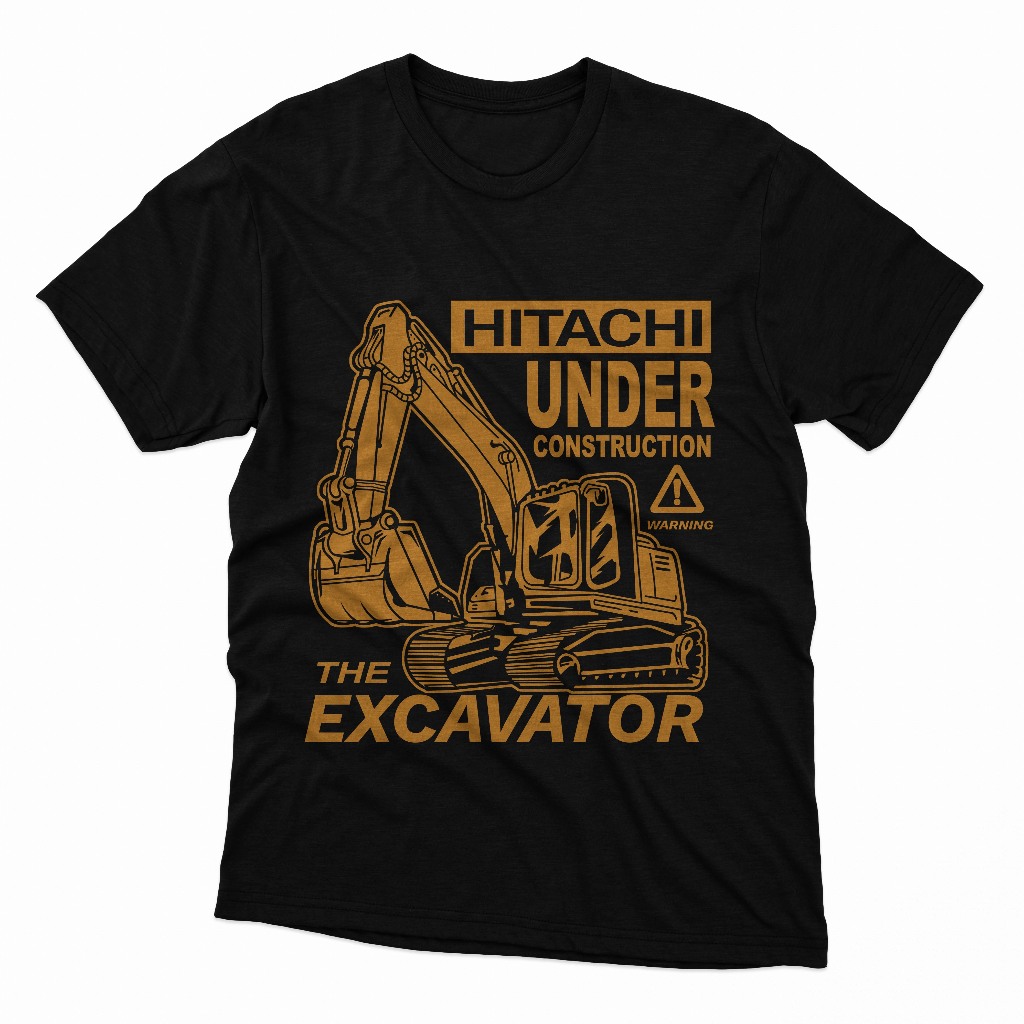 KAOS ALAT BERAT EXCAVATOR HITACHI OPERATOR BIG SIZE JUMBO XXL XXXL READY