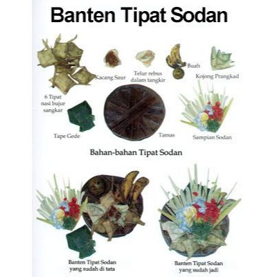 banten tipat sodan tamas / banten tipat sodan besek / tipat kelanan / tipat sodan