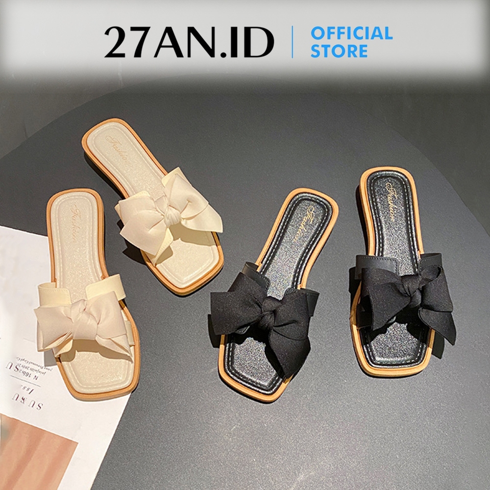 100% Aman (27An.Id) Sandal Jelly Ew69 Pita Polos Empuk Kekinian Sandal Flat Shoes Karet Elastis