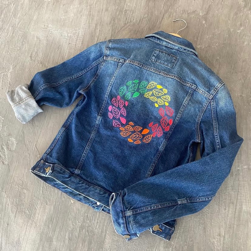 Jaket Jeans Bordir -clearance sale