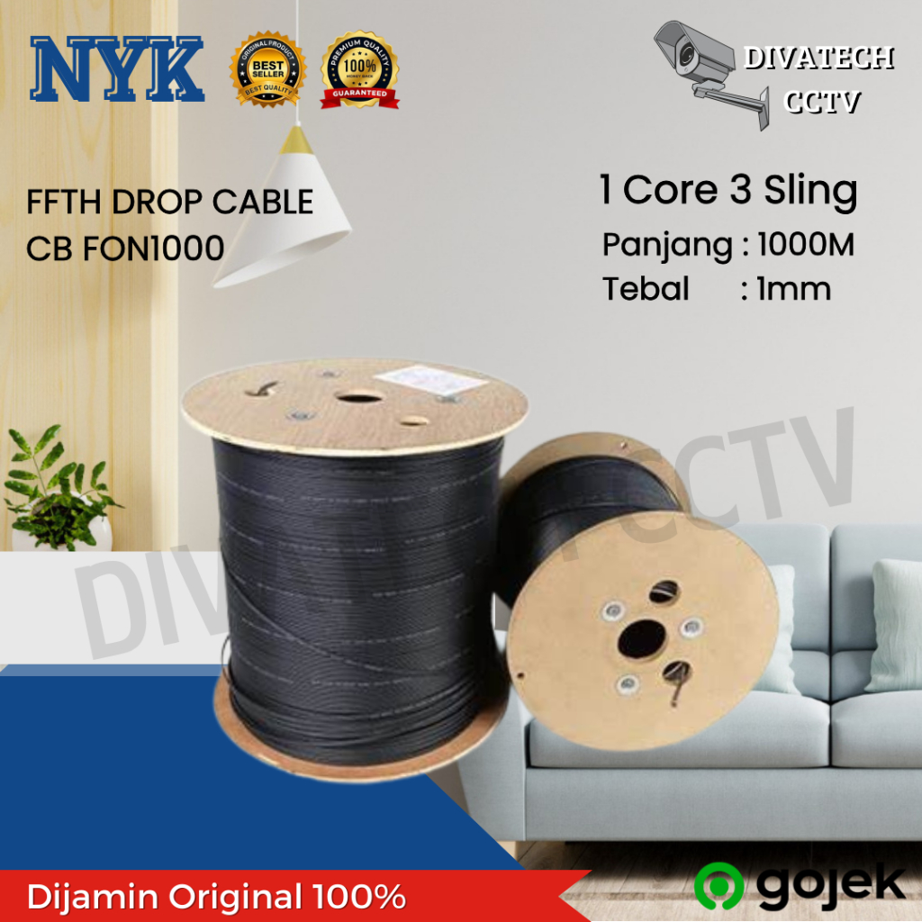 KABEL FO 1 CORE 3 SELING FFTH DROBE CABLE FO