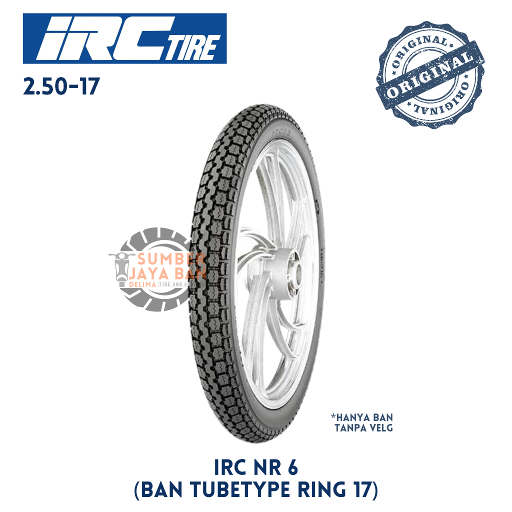(bukan tubeless) IRC NR 25 2.75  Ring 17  2.75 -17 Tubetype Tube Type Benen