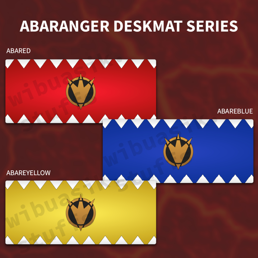 Deskmat Mousepad Super Sentai Power Rangers Abaranger Dino Thunder Series