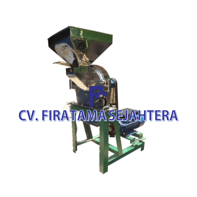 Mesin Penepung Jagung - Penepung Pakan Ikan Disk mill FFC 40 Stainless Steel + Mesin Diesel 12 PK