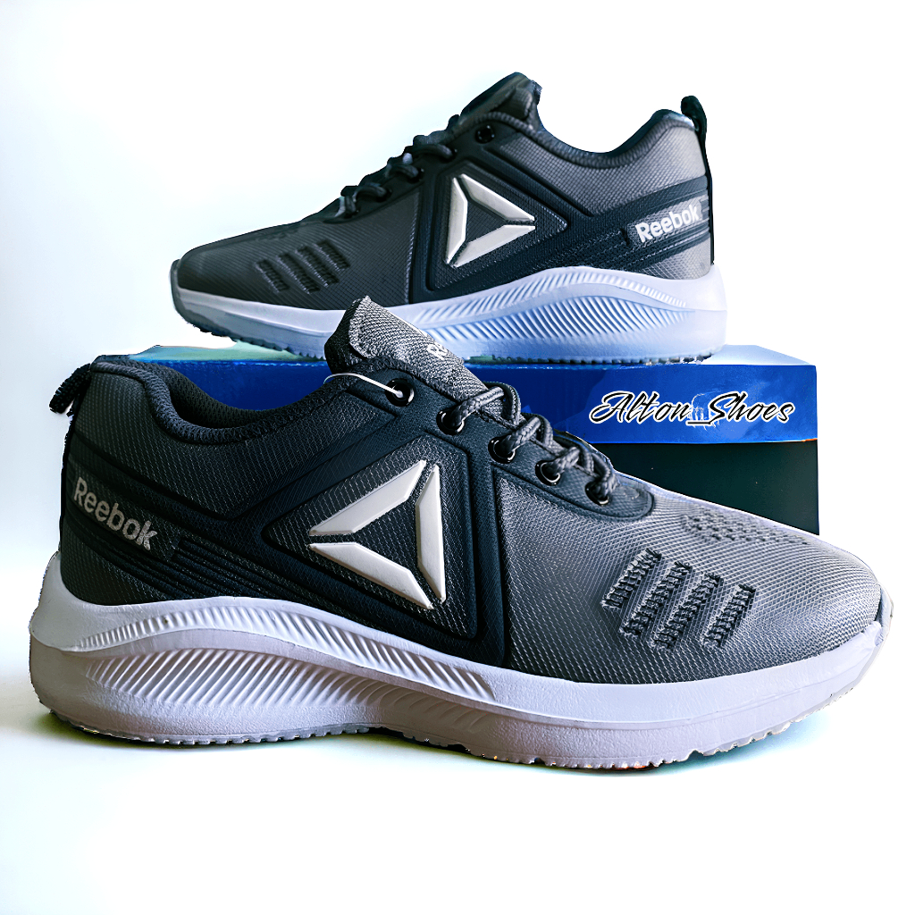 Sepatu Reebok_Sneakers /Sepatu Running sepatu olahraga PRIA WANITA Abu Putih