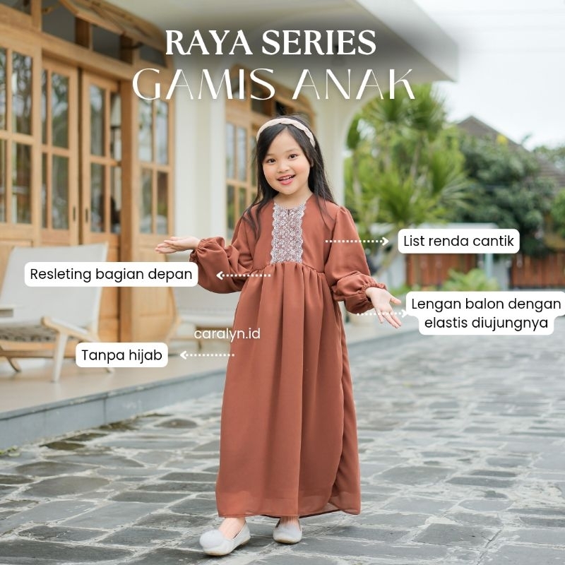 BAJU LEBARAN ANAK GAMIS ANAK CERUTY RENDA LEBARAN