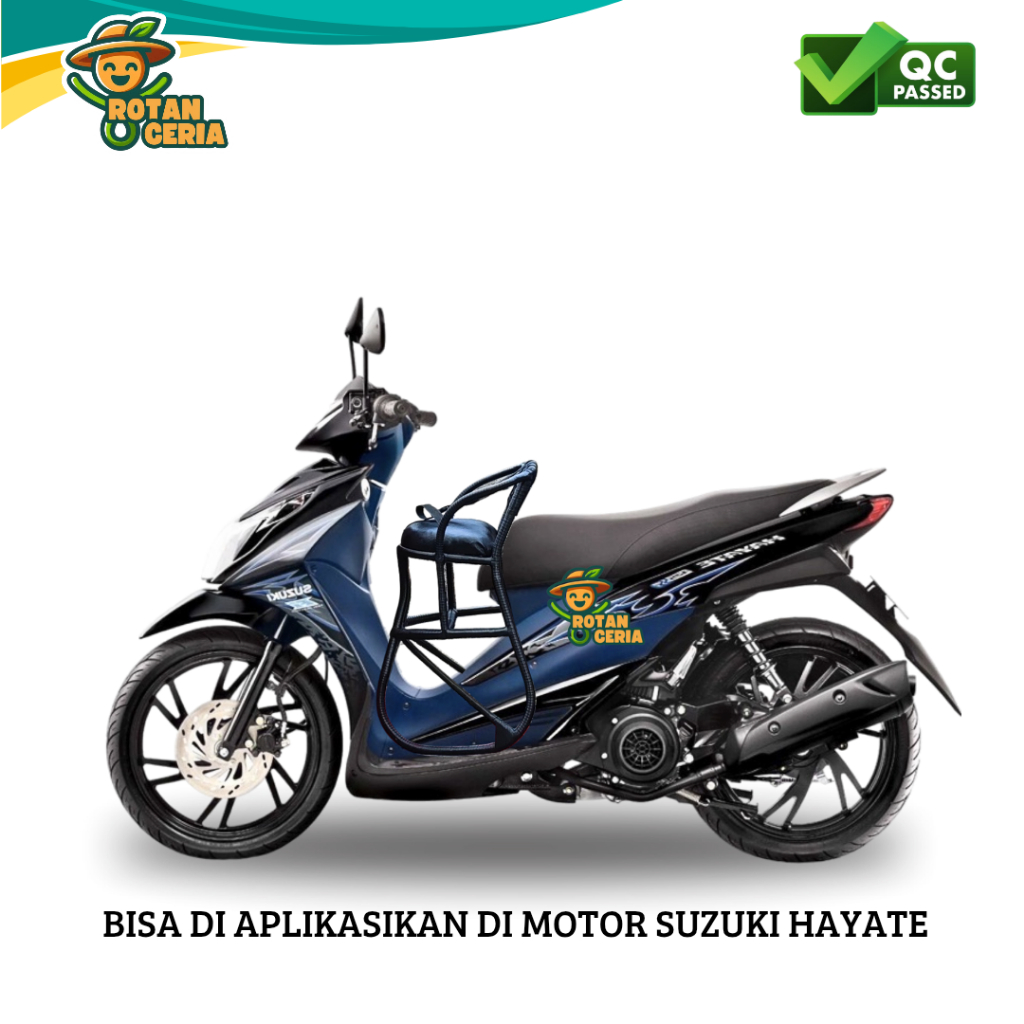 Kursi Boncengan Motor VESPA MULTIFUNGSI untuk Anak Full Anyaman Jok Kulit