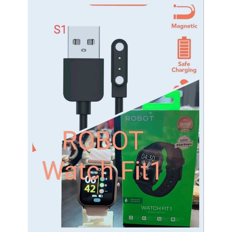 Robot Watch Fit 1 Smart Watch Kabel Charger Smartwatch Robot RSW2 Core R1 Pro Watch Fit1 Robot Watch
