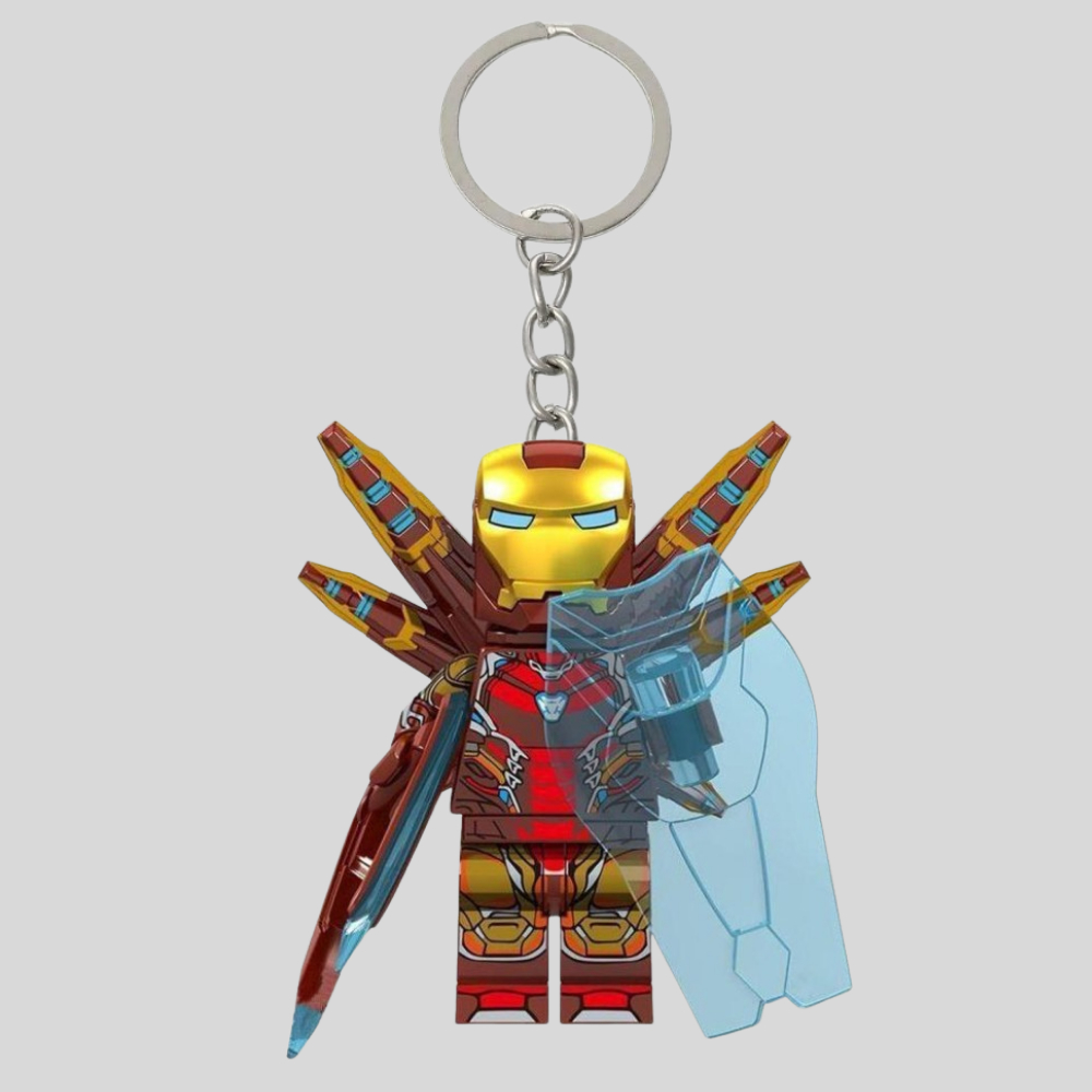 Iron Man LEGO Keychain | Gantungan Kunci LEGO Iron Man| Marvel Series