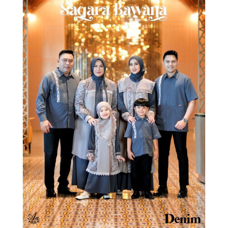 SCARF ONLY - SARIMBIT SAGARA BAWANA FAMILY SERIES BY ADEN HIJAB - KERUDUNG SEGIEMPAT - SCARF VOAL