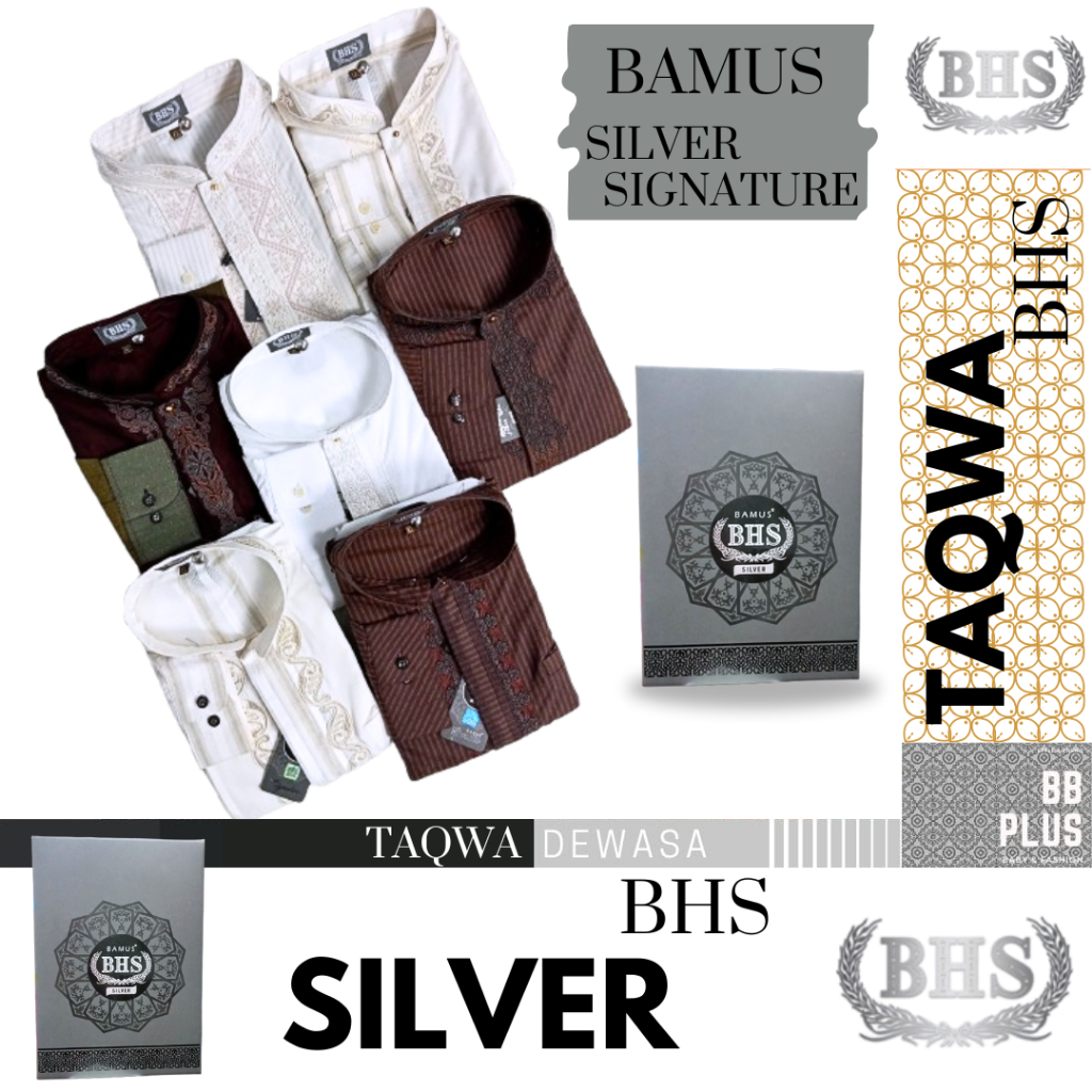 [Exclusive Baju Lebaran] -BHS BAMUS Koko Baju TAQWA Premium Kerah Shanghai Katun Lengan Panjang Pria