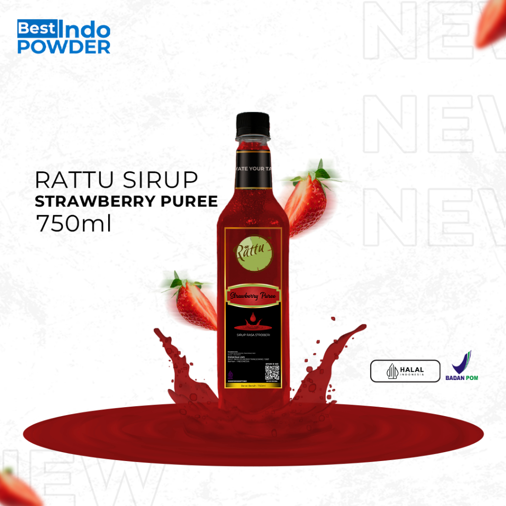 

PUREE STRAWBERRY RATTU / PUREE STRAWBERI / STRABERI RATTU BEVERAGE 750ml