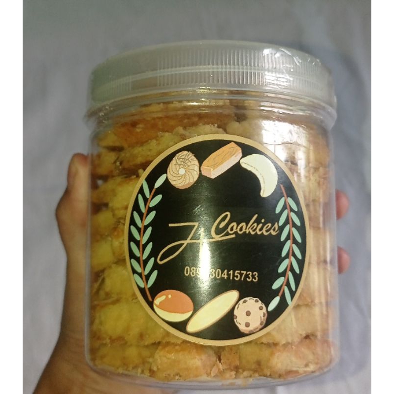 

Kastengel Keju By Zi Cookies / Kue lebaran/ Kue Kering Toples 600ml